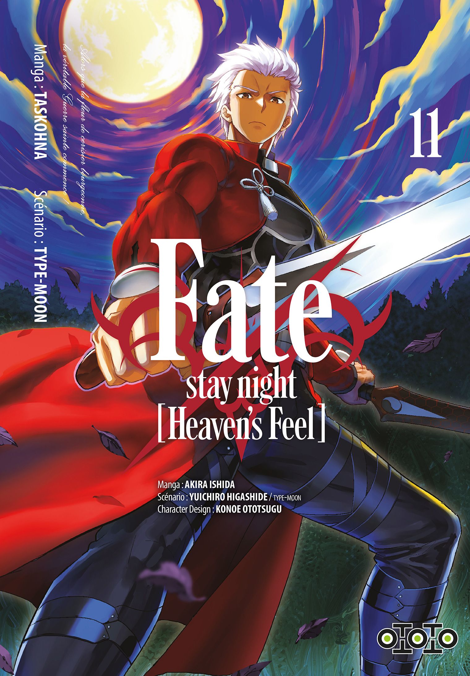  Fate stay night [Heaven’s feel] T11, manga chez Ototo de Type-moon, Taskohna