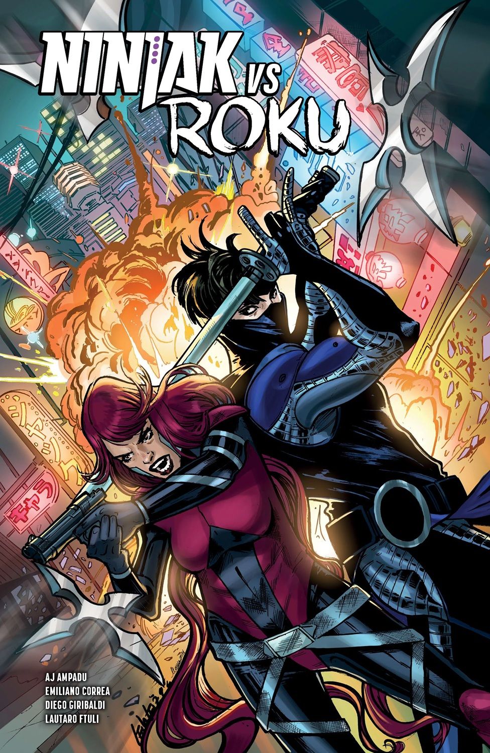 Ninjak VS Roku, comics chez Bliss Comics de Ampadu, Correa, Giribaldi, Ftuli
