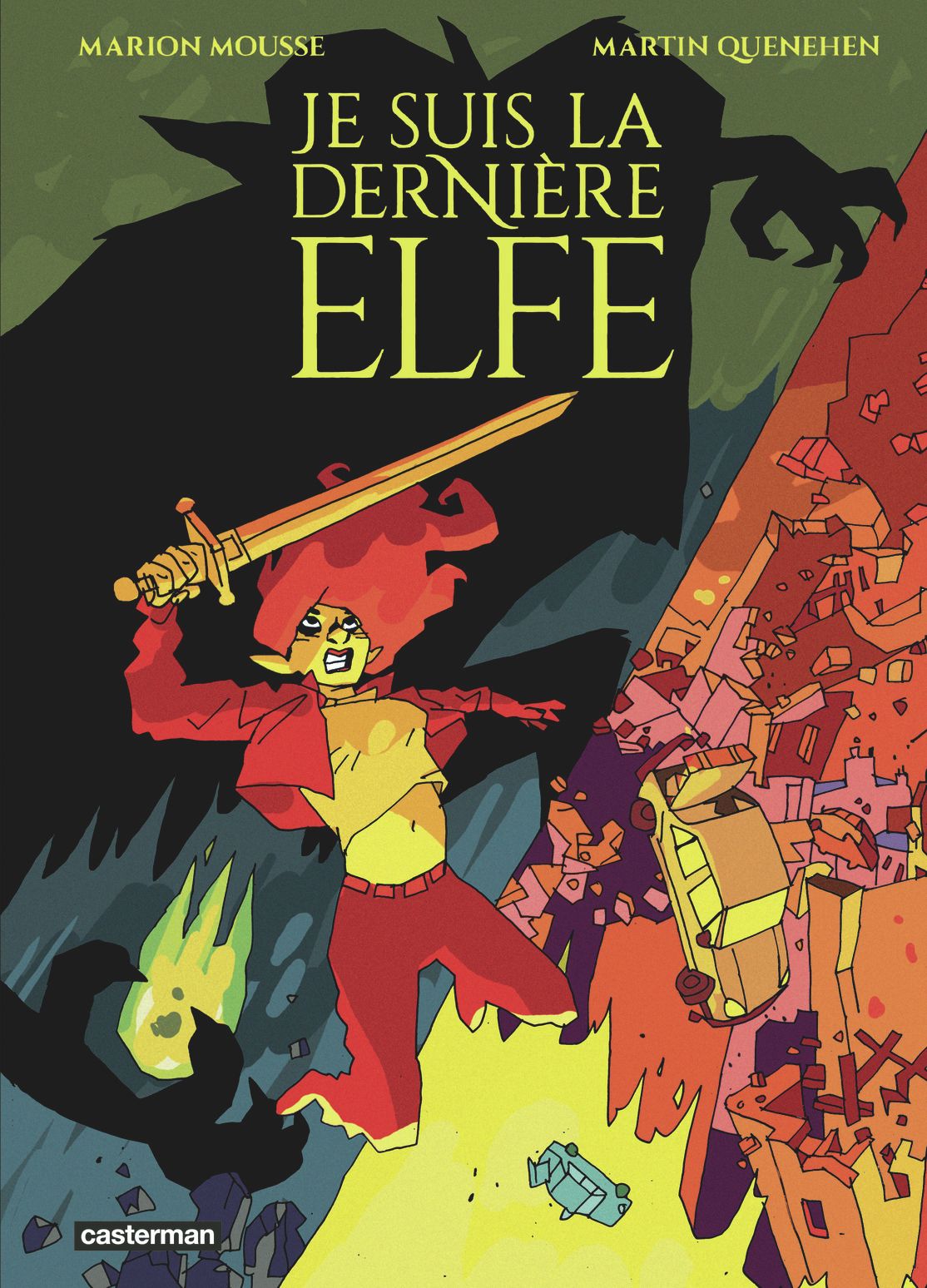 Je suis la dernière elfe, bd chez Casterman de Quenehen, Mousse