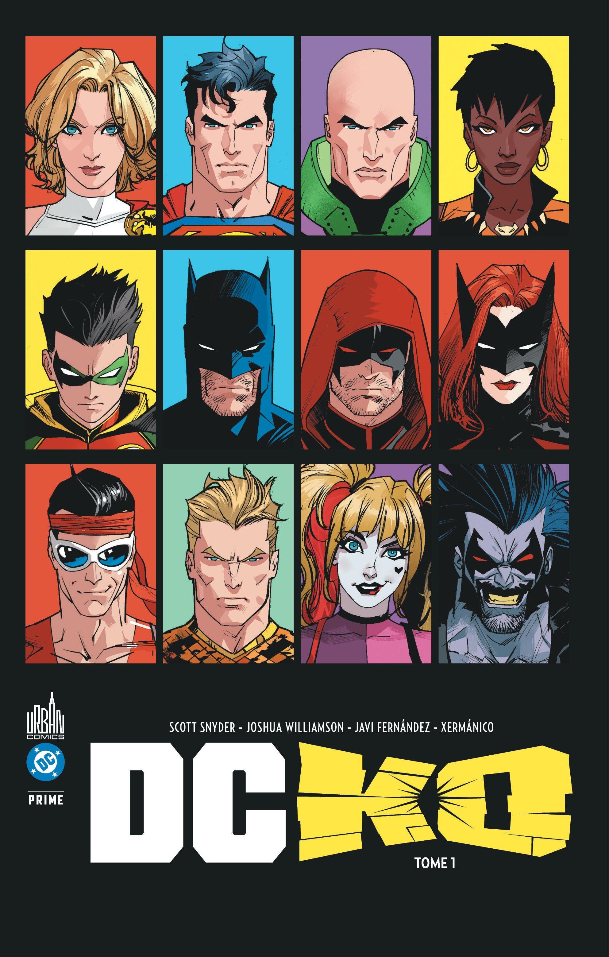  DC K.O. T1, comics chez Urban Comics de Williamson, Snyder, Layman, Collectif, Mora