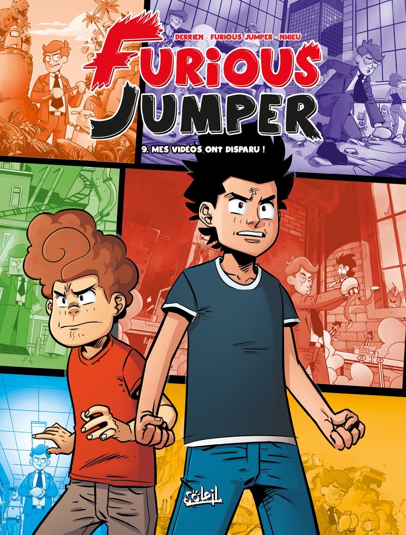  Furious jumper T9 : Mes vidéos ont disparu ! (0), bd chez Soleil de Furious Jumper, Derrien, Nhieu, Odone