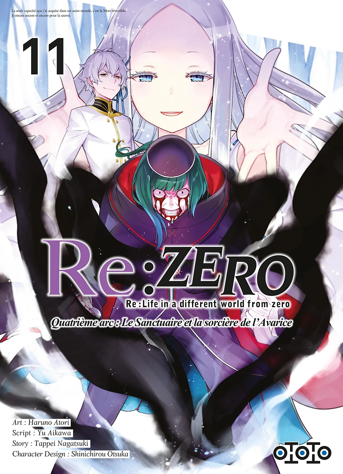  Re:Zero – 4e arc : Le Sanctuaire et la sorcière de l'Avarice, T11, manga chez Ototo de Nagatsuki, Atori