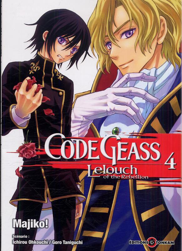  Code Geass - Lelouch of the Rebellion  T4, manga chez Tonkam de Taniguchi, Ohkouchi, Majiko !