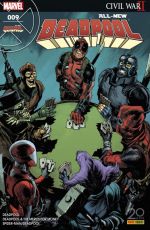 All-New Deadpool (revue) T9 : Guerre Civile 2 quoi ? (0), comics chez Panini Comics de Bunn, Kelly, Duggan, McGuinness, Coello, Hawthorne, Espin, Guru efx, Bellaire, Keith, Albuquerque, Epting