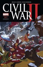  Civil War II T3, comics chez Panini Comics de Shalvey, Bendis, Marquez, Izaakse, Bellaire, Ponsor, Djurdjevic