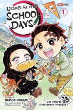  Demon slayer school days T1, manga chez Panini Comics de Hirumi, Gotouge
