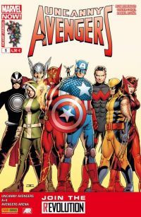  Uncanny Avengers (revue) – V 1, T5 : Une folle ambiance (0), comics chez Panini Comics de Remender, Hopeless, Coipel, Walker, Acuña, Martin jr, Martin, Molinar, Cassaday