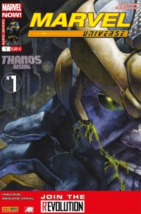  Marvel Universe – V 3, T1 : Marvel Now! - L'ascension de Thanos (0), comics chez Panini Comics de Aaron, Bianchi, Svorcina, Peruzzi