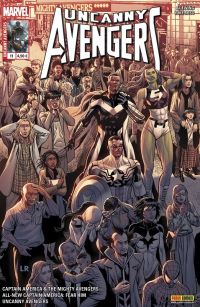  Uncanny Avengers (revue) T11 : Derniers jours (0), comics chez Panini Comics de Ewing, Remender, Hopeless, Acuña, Mast, Ross, Geoffo, Kudranski, Rosenberg, Mossa