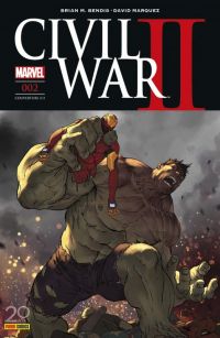  Civil War II T2, comics chez Panini Comics de Bendis, Marquez, Shalvey, Coipel, Ponsor, Bellaire, Djurdjevic