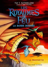 Les Royaumes de feu T1 : La prophétie (0), bd chez Gallimard de Deutsch, Sutherland, Holmes, Laiho