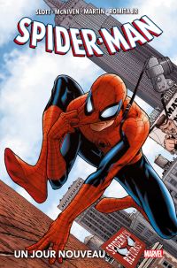 Spider-Man : un jour nouveau , comics chez Panini Comics de Guggenheim, Gale, Slott, McNiven, Romita Jr, Martin, Siquiera, Collectif, Jimenez