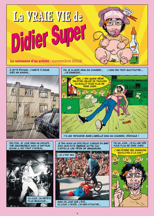 La vraie vie de Didier Super, bd chez Delcourt de Super, Reuzé
