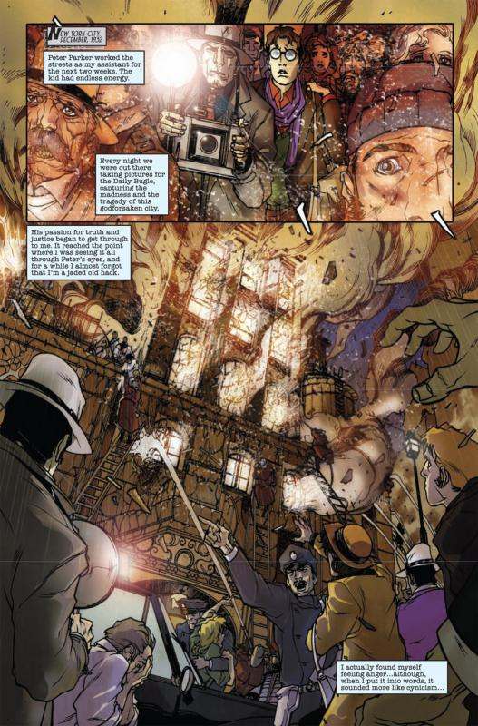  Marvel Noir – Spider-Man, T1 : Les illusions perdues (0), comics chez Panini Comics de Hine, Sapolsky, Di Giandomenico, Zircher