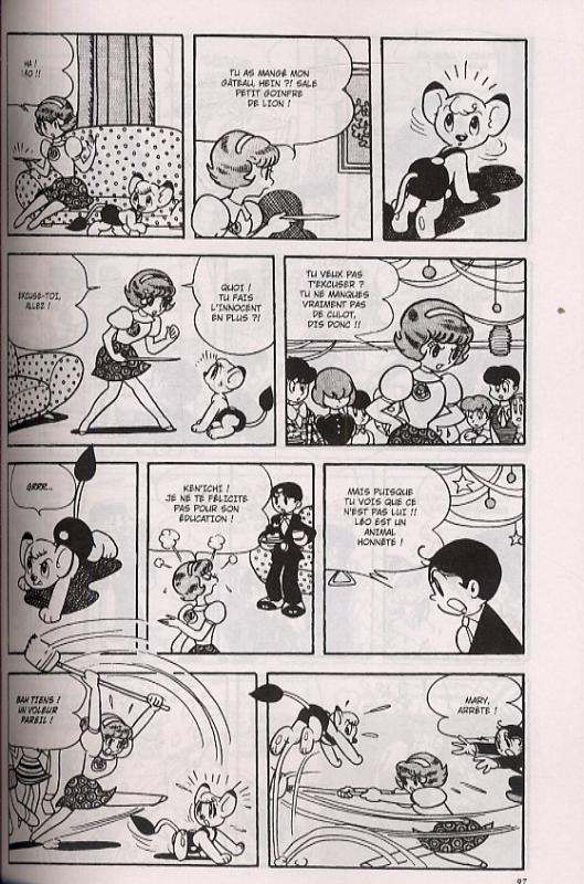 Le roi Léo T1, manga chez Kazé manga de Tezuka