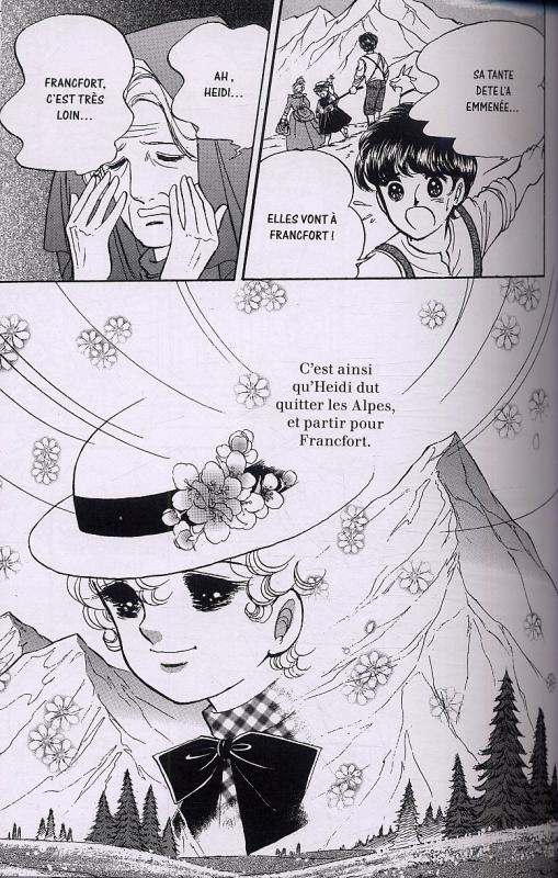 Heidi, manga chez Glénat de Spyri, Igarashi
