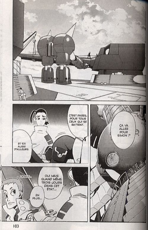  Gurren Lagann T4, manga chez Glénat de Nakajima, Gainax, Mori