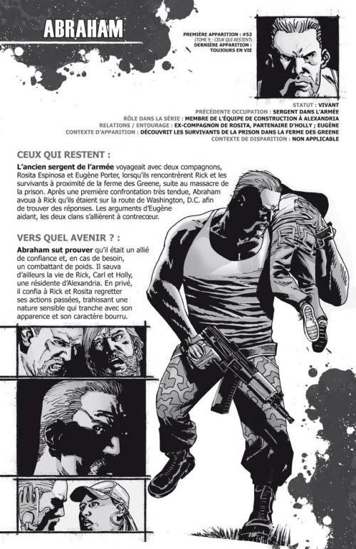 Walking Dead, Hors série : Le guide de A à Z (0), comics chez Delcourt de Daniel, Kirkman, Moore, Adlard, Rathburn