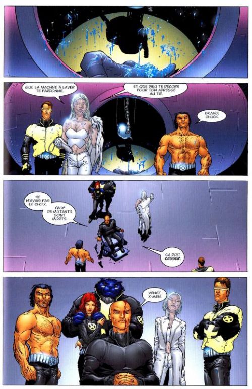  New X-Men T1 : E comme Extinction (0), comics chez Panini Comics de Morrison, Van sciver, Quitely, Yu, Kordey, Hi-Fi Design, Haberlin, Alanguilan