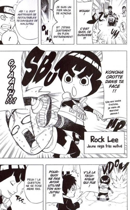  Rock Lee - les péripéties d’un ninja en herbe T1, manga chez Kazé manga de Taira