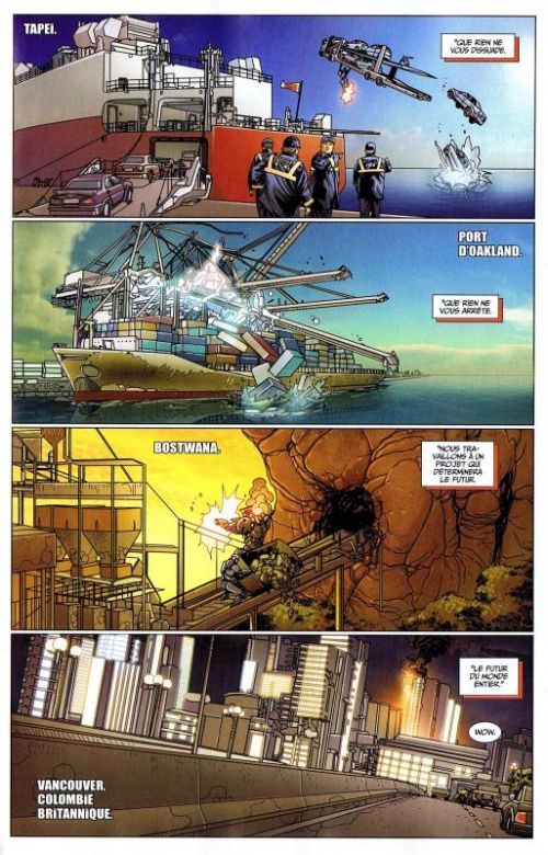  Iron Man (revue) – V 1, T9 : Le futur (0), comics chez Panini Comics de Bendis, Fraction, Hickman, Larroca, Camuncoli, Dragotta, Deodato Jr, d' Armata, Beredo, Mounts, Sotomayor, Garney