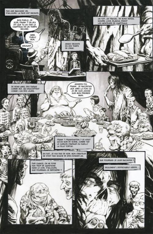  Frankenstein, le monstre est vivant T1, comics chez Soleil de Niles, Wrightson