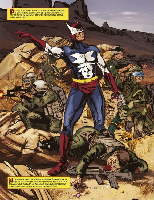 Le Coq Gaulois T1 : Le journal de guerre du Super-Patriote (0), comics chez Galaxie Comics de Beaudry, Burger, Pelletier, Perez, Le Vicomte, Lefad, Hudson