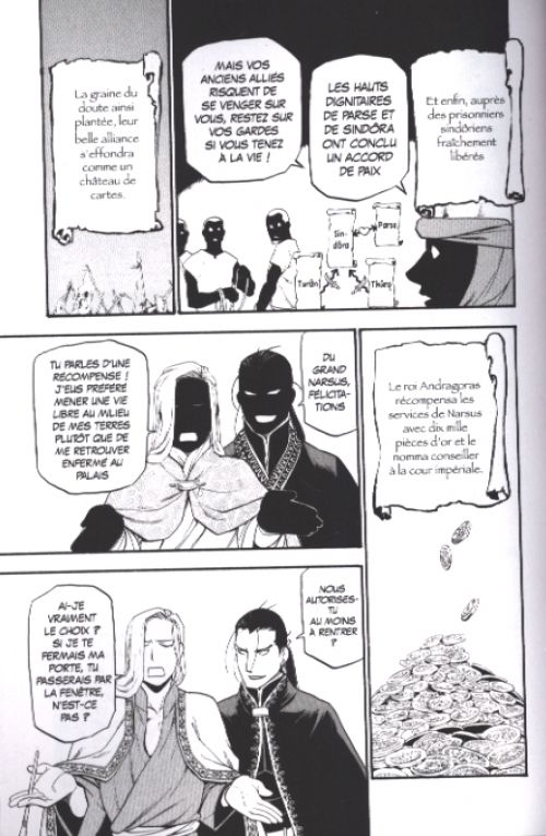 The Heroic Legend of Arslân T2, manga chez Kurokawa de Arakawa, Tanaka