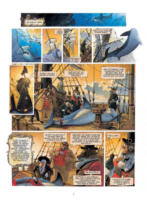 Les enfants du Capitaine Grant, de Jules Verne, bd chez Delcourt de Nesme
