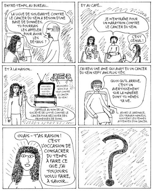 Comment le cancer m'a fait aimer la télé et les mots croisés, comics chez Delcourt de Engelberg
