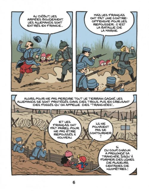 Le Fil de l'Histoire T4 : La guerre des tranchées (0), bd chez Dupuis de Erre, Savoia