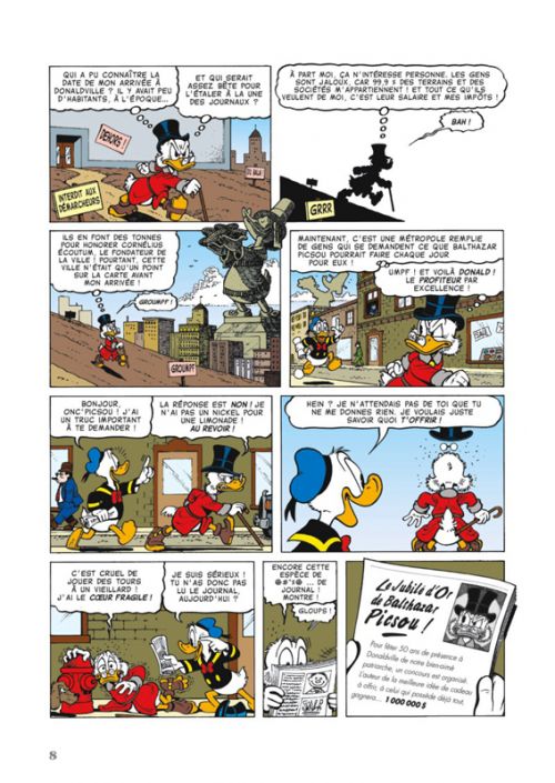 Balthazar Picsou, comics chez Glénat de Barks, Lapone, Keramidas, Loisel