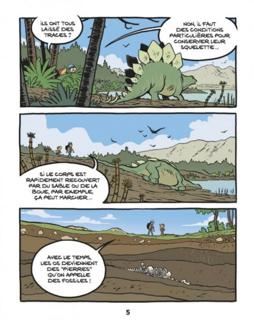 Le Fil de l'Histoire T9 : La découverte des dinosaures (0), bd chez Dupuis de Erre, Savoia