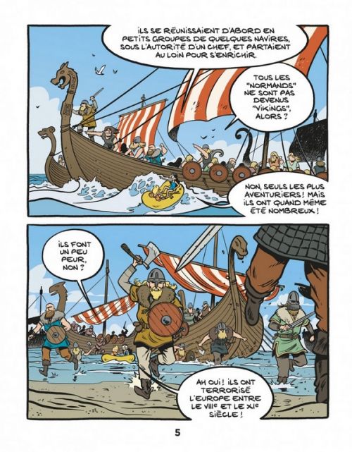 Le Fil de l'Histoire T10 : Les Vikings (0), bd chez Dupuis de Erre, Savoia