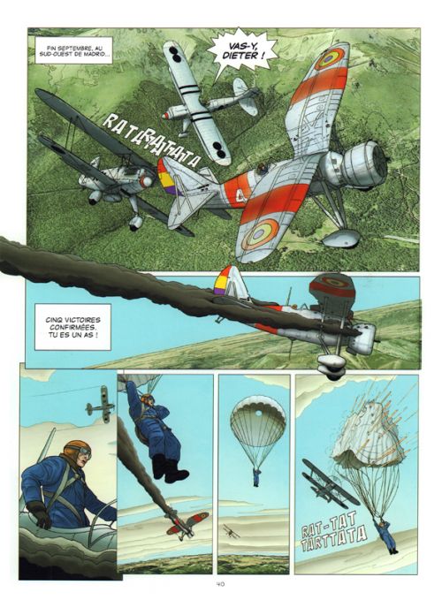 L'Ombre du condor T1 : 1936. Duel sous le ciel d'Espagne (0), bd chez Les éditions du Long Bec de Balsa