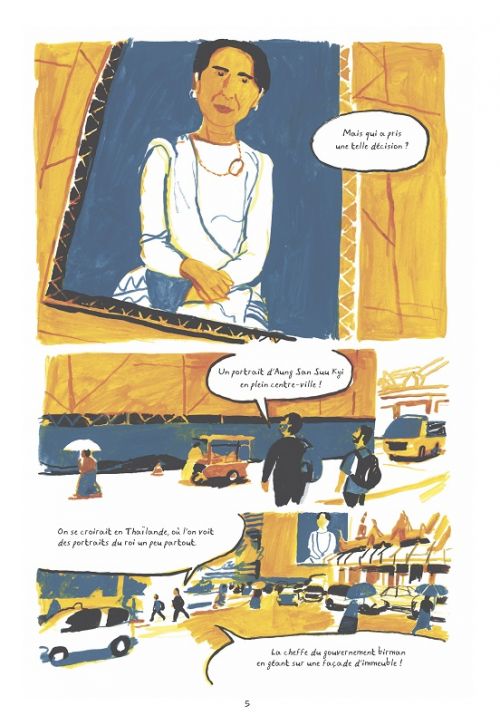Aung San Suu Kyi, Rohingya et extrémistes bouddhistes, bd chez Massot Editions de Debomy, Guillaume