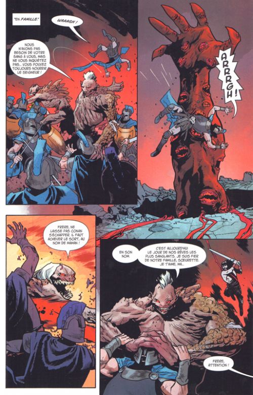  Conan le Barbare  T2 : Les enfants de la grande mort rouge (0), comics chez Panini Comics de Aaron, Zaffino, Asrar, Brown, Wilson, Ribic