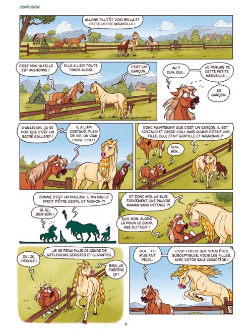  A cheval ! T8 : Un pour tous, tous poulains ! (0), bd chez Delcourt de Dufreney, Miss Prickly, Paillat