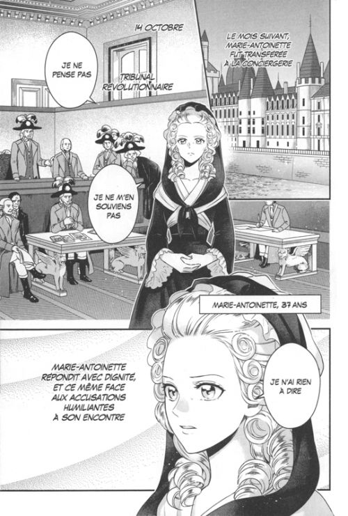 Marie-Antoinette, destin d’une reine de France, manga chez Kurokawa de Hasegawa, Komagata