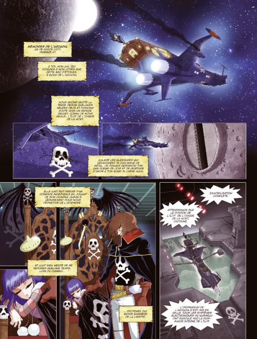  Capitaine Albator T3 : Mémoires de l'Arcadia (0), manga chez Kana de Alquié