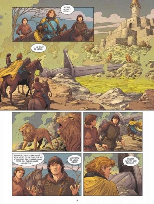  Lancelot T3 : La Reine Guenièvre (0), bd chez Glénat de Bruneau, Duarte, Ruby, Grella