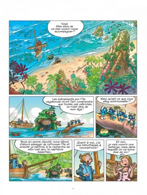 Les Schtroumpfs et le Village des Filles T7 : Le pays des pierres schtroumpfantes (0), bd chez Le Lombard de Culliford, Parthoens, Cagniat, Maddaleni