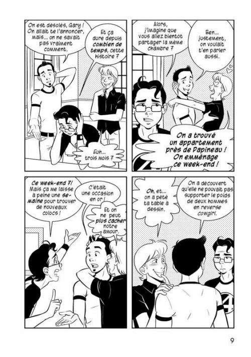  Ménage à 3 T1, comics chez Komics Initiative de Lagacé, Lumsdon