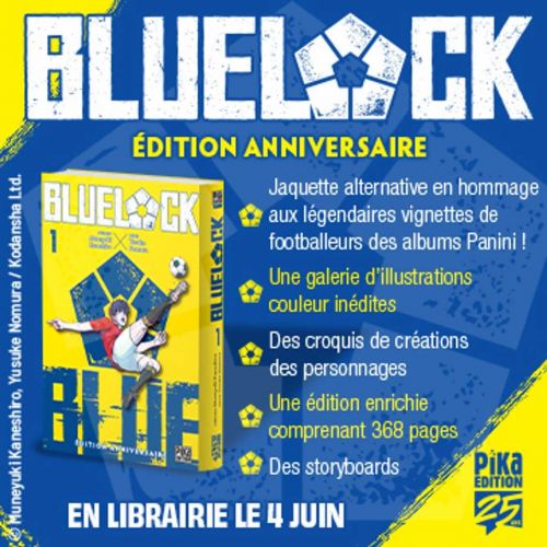  Blue lock T1 : Edition anniversaire (0), manga chez Pika de Kaneshiro, Nomura