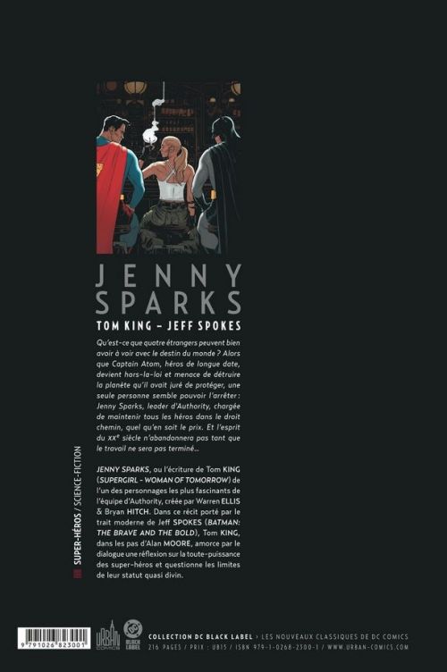 Jenny Sparks, comics chez Urban Comics de King, Spokes