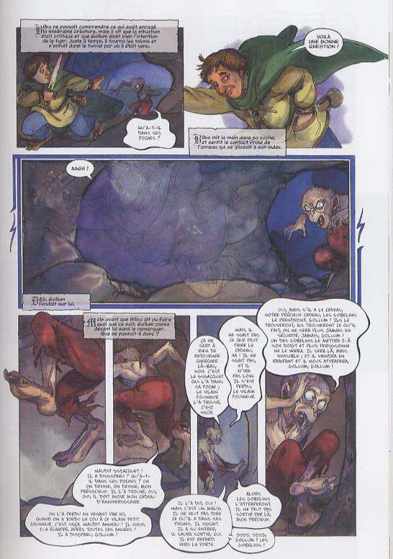 Le hobbit, comics chez Delcourt de Dixon, Wenzel