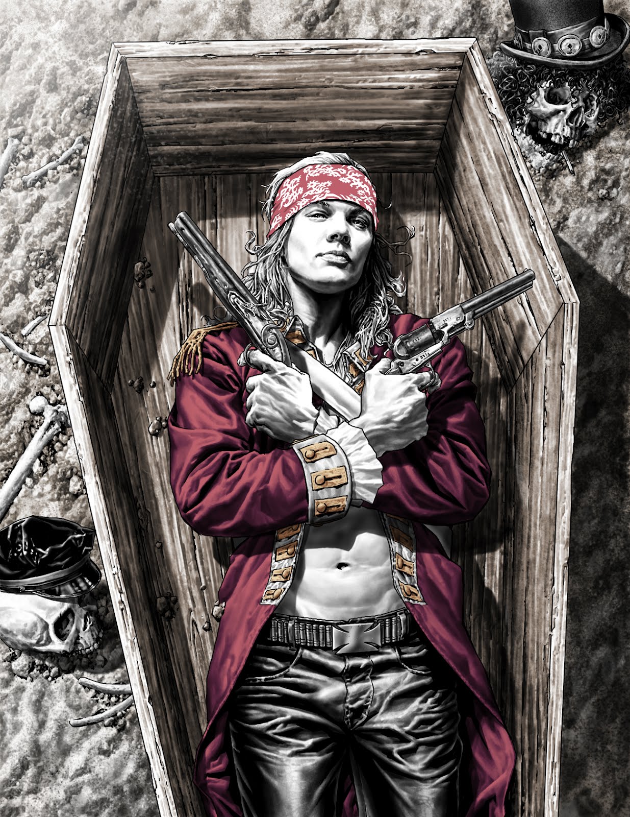 Lee Bermejo Axl Rose Guns N' Roses