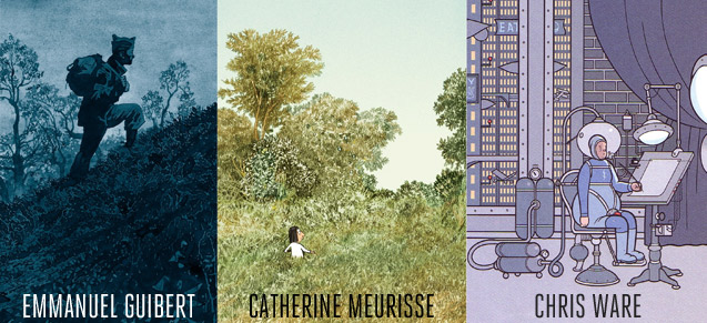 Les 3 auteur(e)s en lice pour le grand prix